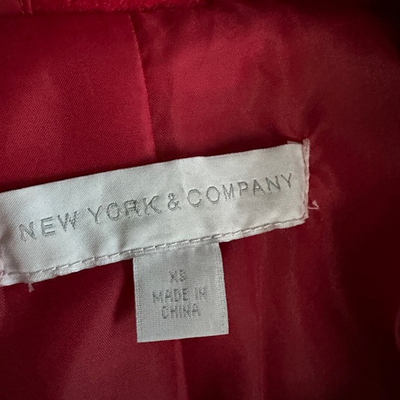 New York & Company red coat - Picture 3 of 7